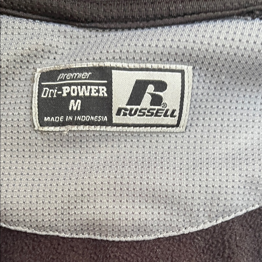 Russell Athletic Black Quarter-Zip Pullover - Picture 2 of 6